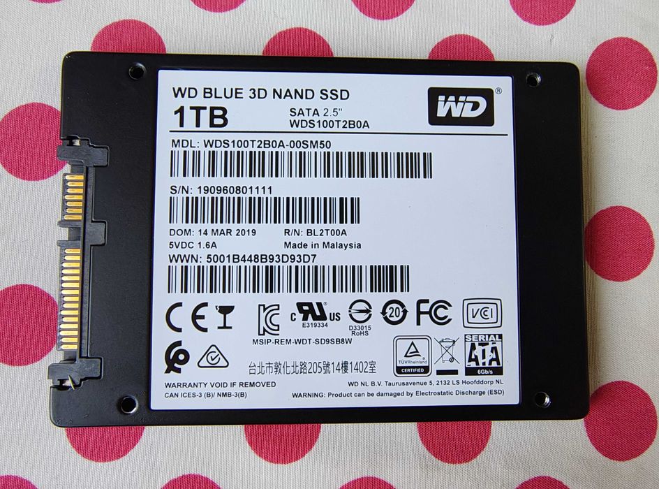 SSD WD Blue 3D NAND 1 TB SATA-III 2.5 inch, 68% Viata Bucuresti