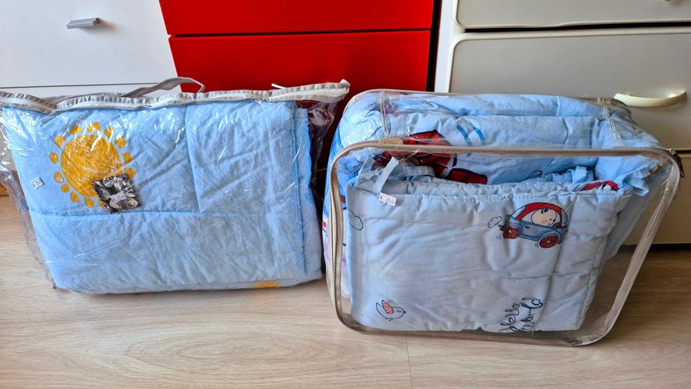 Намалена от 85лв нова завивка и обиколник за легло бебе Лорели