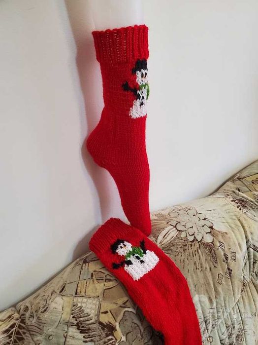 Ръчно плетени дамски чорапи , размер 38