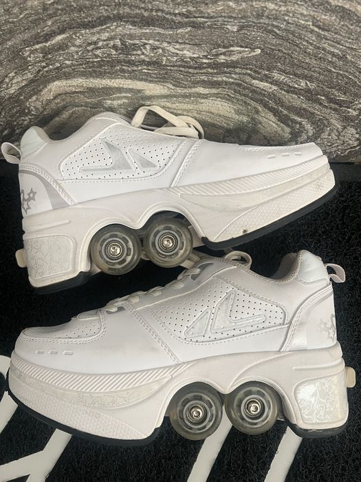 pantofi cu roti, Pantofi de mers automat, cu roti deformabile