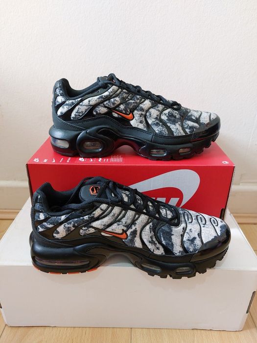 !ПРОМО! Nike Air Max Plus 'TN' Camouflage | Black/Orange | + КУТИЯ