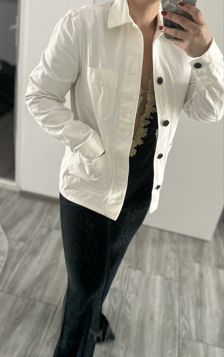 Geaca albă Denim H&M