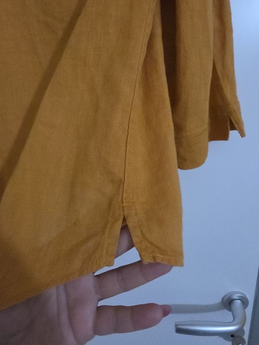 Ленена риза шафрановожълта