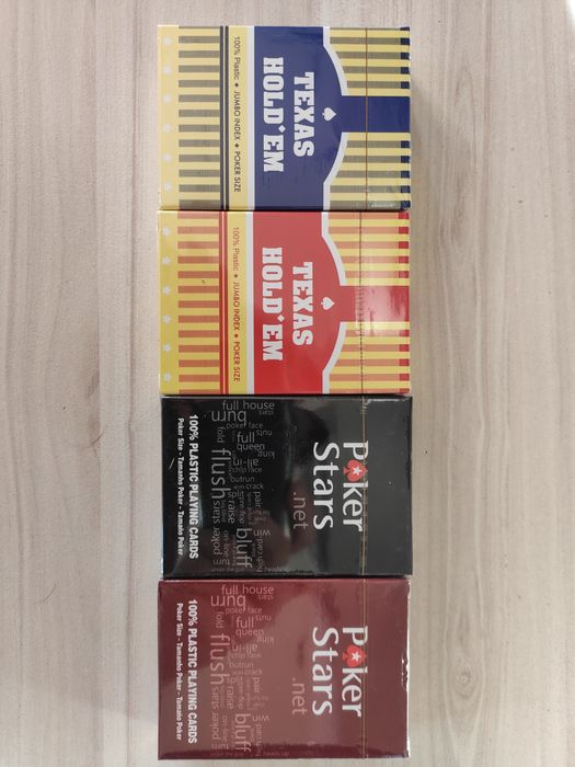 Карти супер пластик за игра Poker stars /Texas Hold 'em казино размер