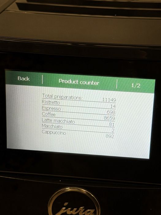 Кафемашина кафе автомат JURA S8 PIANO BLACK с гаранция