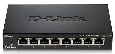 Switch D-Link DGS-108, 8 porturi 10/100/1000 (NOU)