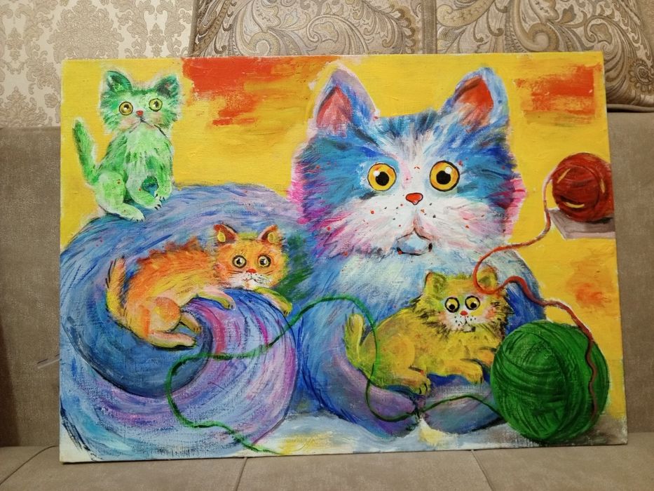 Картина город Алматы