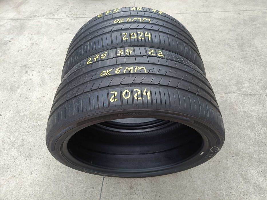 Doua anvelope vara 275 35 22 hankook ventus S1 profil de 6 mm dot 2024