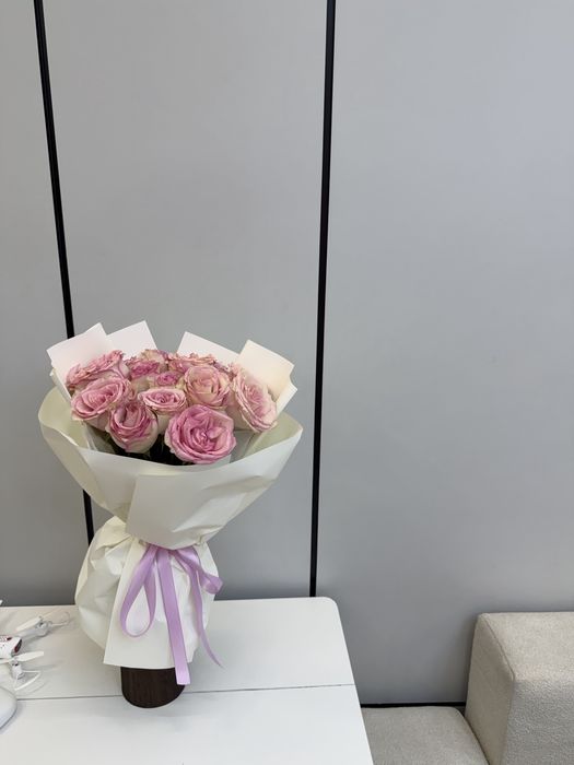 Объемный Букет из 15 роз