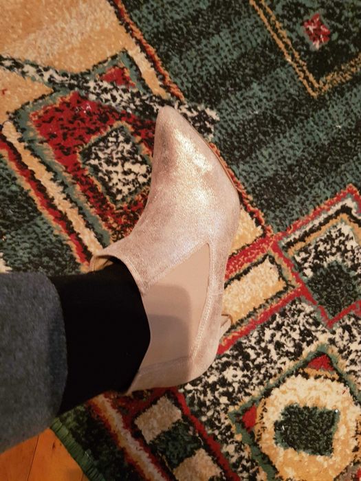 Botine piele primavara-vară-deoseb auriu nisipos, 37