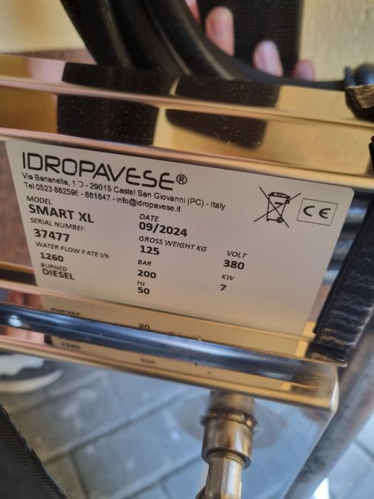 Pompa Apa calda Idropavese Smart inox XL 200 bar 21l/minut 380 V