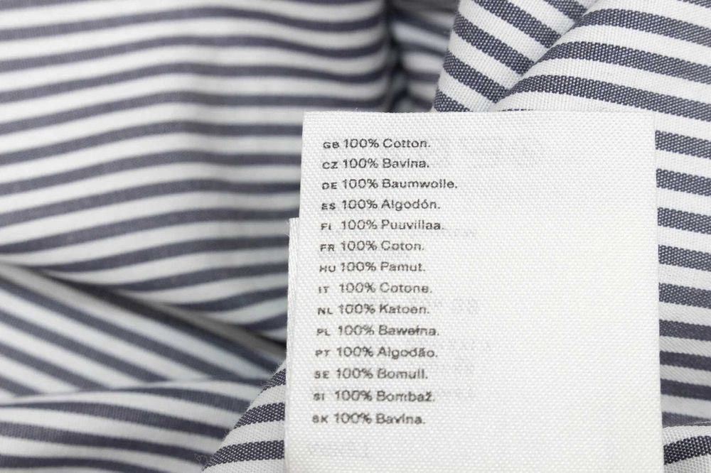 Arket оригинална дамска рокля миди сиво бяло райе 38