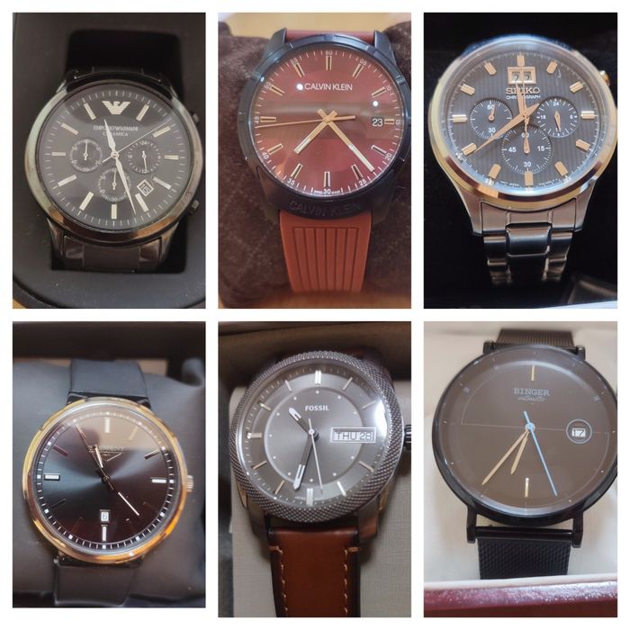 Мъжки часовници НОВИ или в отлично състояние