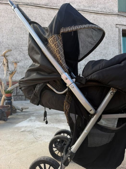 Детска количка FENDI кафяво / baby stroller FENDI brown