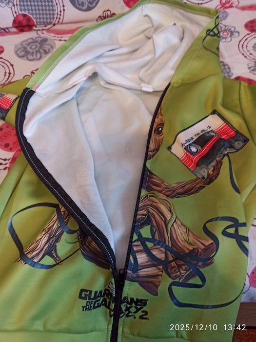 Trening Marvel Groot Hanorac Pantaloni Guardian of Galaxy copii 8-9-10