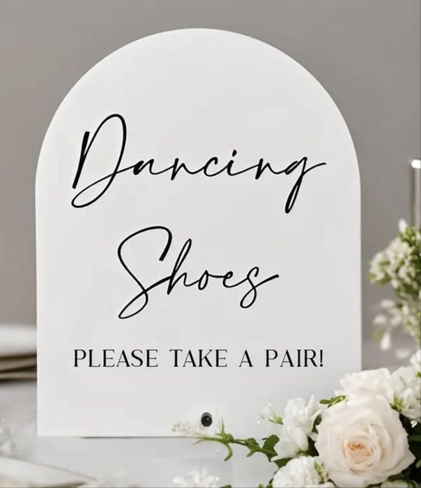 Декор за сватба, табелки