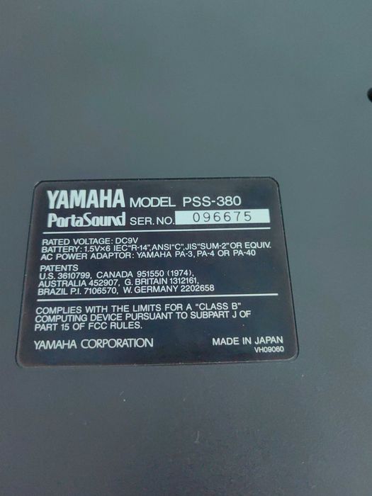 Sintetizator yamaha pss 380