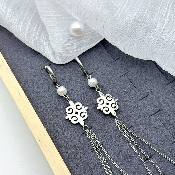 Этно сережки из титана