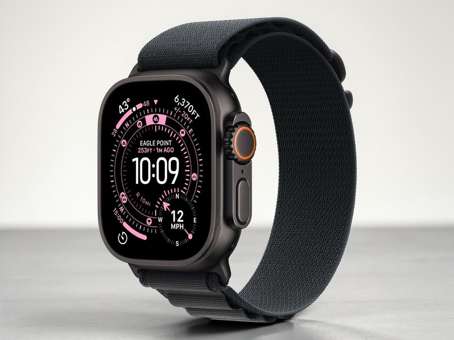 Apple Watch Ultra 3 5G 2025 49mm Black / Natural Titanium Case НЕРАЗПЕЧАТАН! Гаранция!