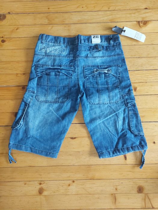 Дънкови къси гащи ENZO размер UK 34  EU 44