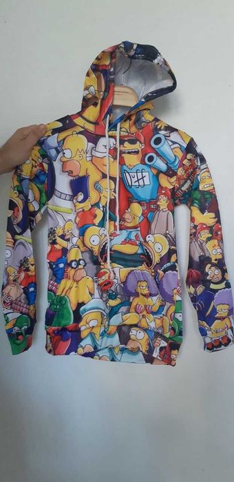 Унисекс ватирана блуза с качулка SIMPSON