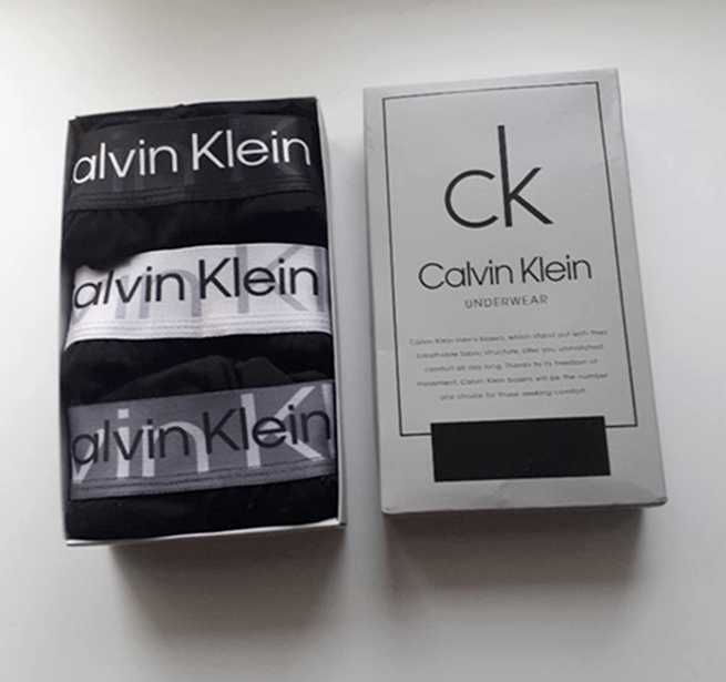Boxeri Calvin Klein , 3 perechi , bumbac, culoare negru, masura M