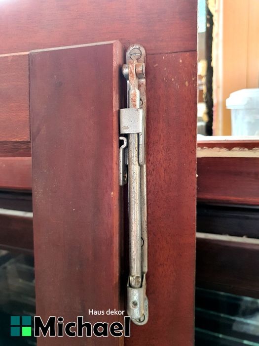 Fereastra lemn masiv,mahon,vintage 1978,Austria