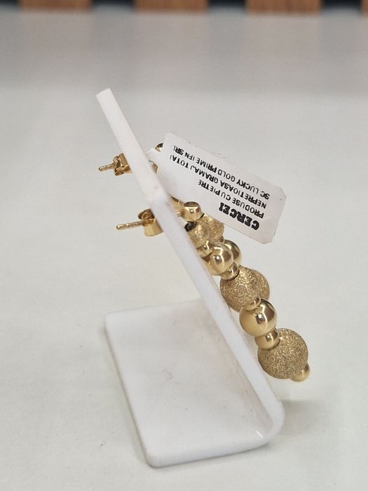 Cercei Aur 14k Greutate 5.12gr Garantie!#49531