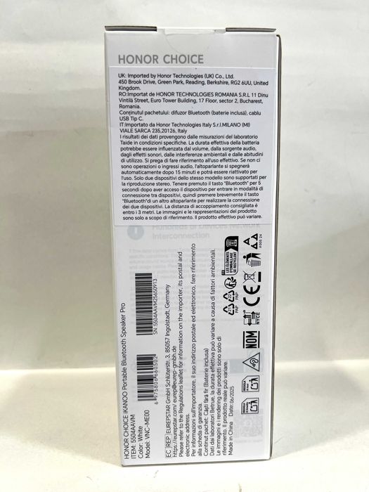 Boxă portabilă Honor Choice Pro, NOUĂ/Sigilată!