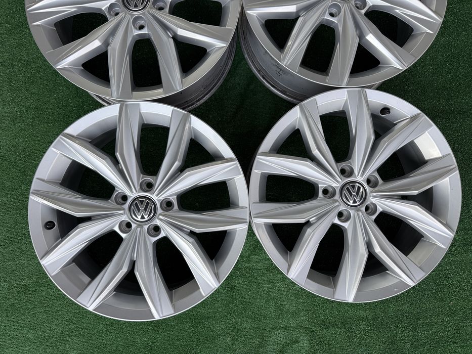 4бр. КАТО НОВИ 18” ОРИГИНАЛНИ Джанти 5х112 “KINGSTON” за -VW/AUDI/SEAT/SKODA- 7.0Jx18H2, ET43