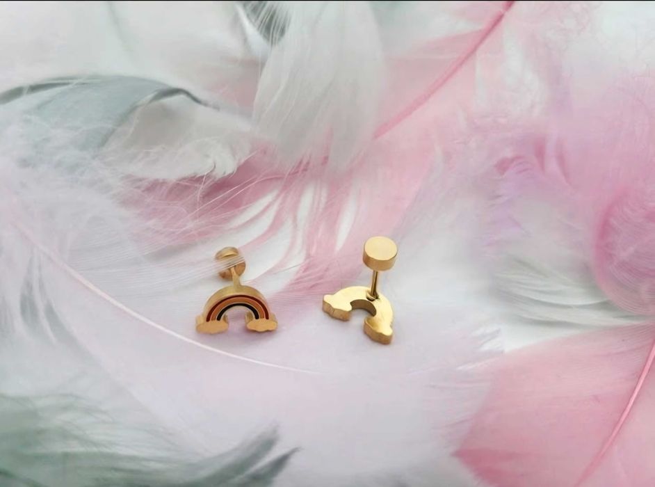 Cercei curcubeu copii