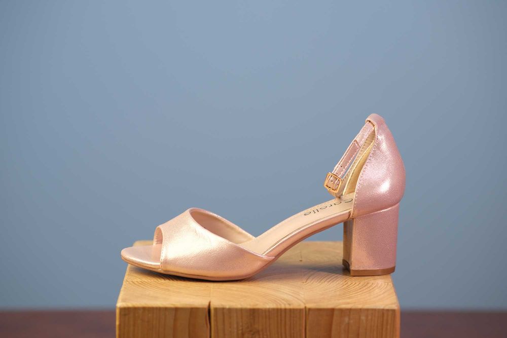 Pantofi Gold Rose de seara/gala/evenimente Toc 5cm