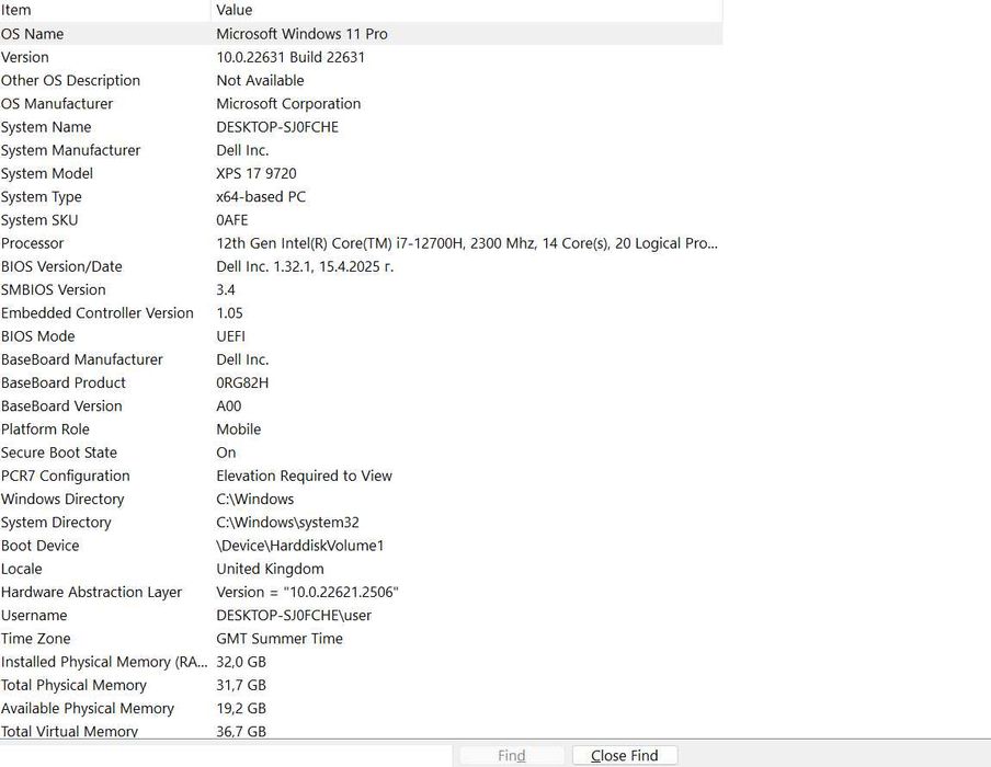 *Гаранция* Dell XPS 17 9720, i7-12700H, RTX 3050, 32 GB RAM, 1TB SSD