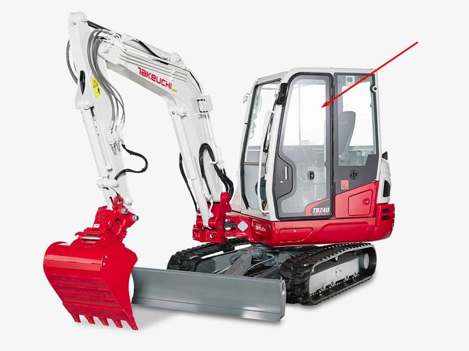 Parbriz/Geam/Luneta pt Takeuchi TB230,TB240,TB260