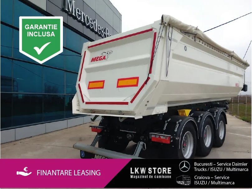 Mega 28m3 BASCULABILA,BALAST,HARDOX–NOUA/TOP! Primul Proprietar/ Stare Foarte Buna/ Nou