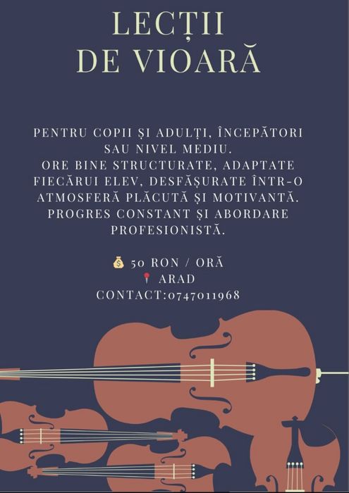 Ofer lecții de vioară