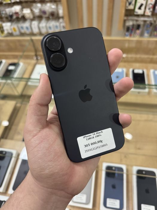 iPhone 16 128GB 100% Black
