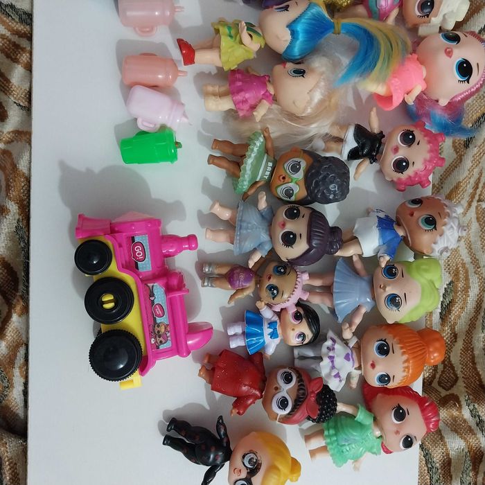 Куклы лол с поездом