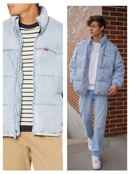 Levi's унисекс дънково яке с гъши пух