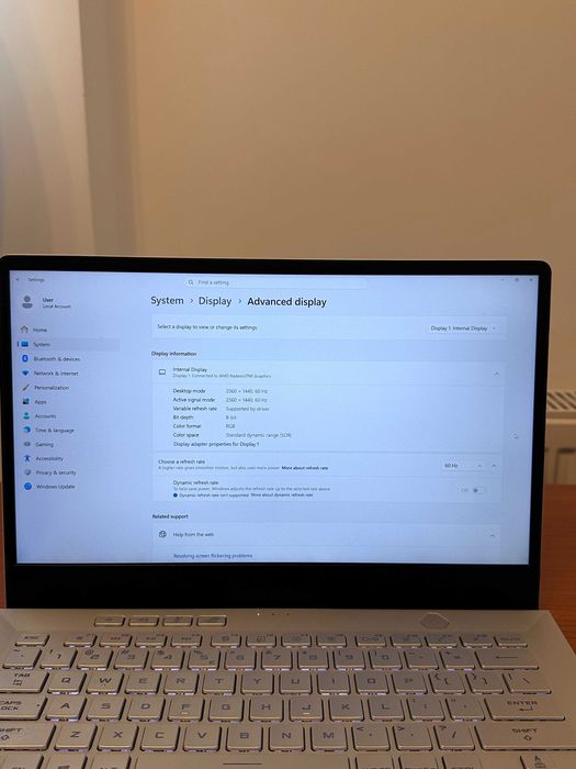 Asus Rog Zephyrus Ryzen 9 RTX 2060 1Tb SSD 2K 16GB Ram