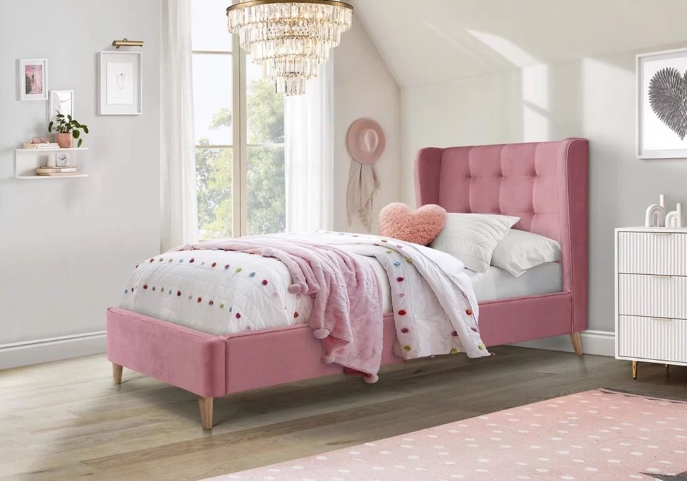 Тапицирано легло Estella Розово 90