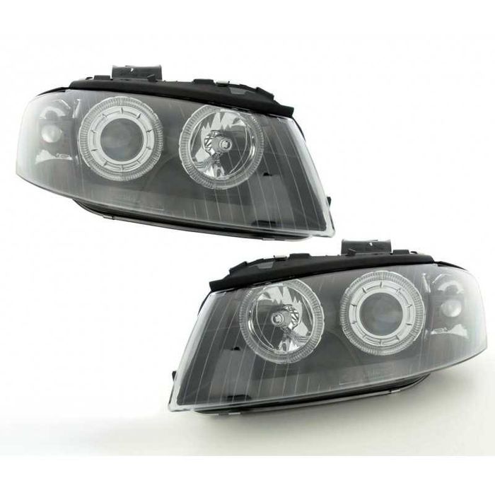 фарове Ауди А3 8П Нови Черни Затъмнени ейнджъл Тунинг  Audi A3 8P DEPO