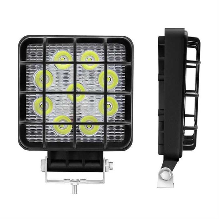 Диоден халоген с решетка 9 диода LED квадрат