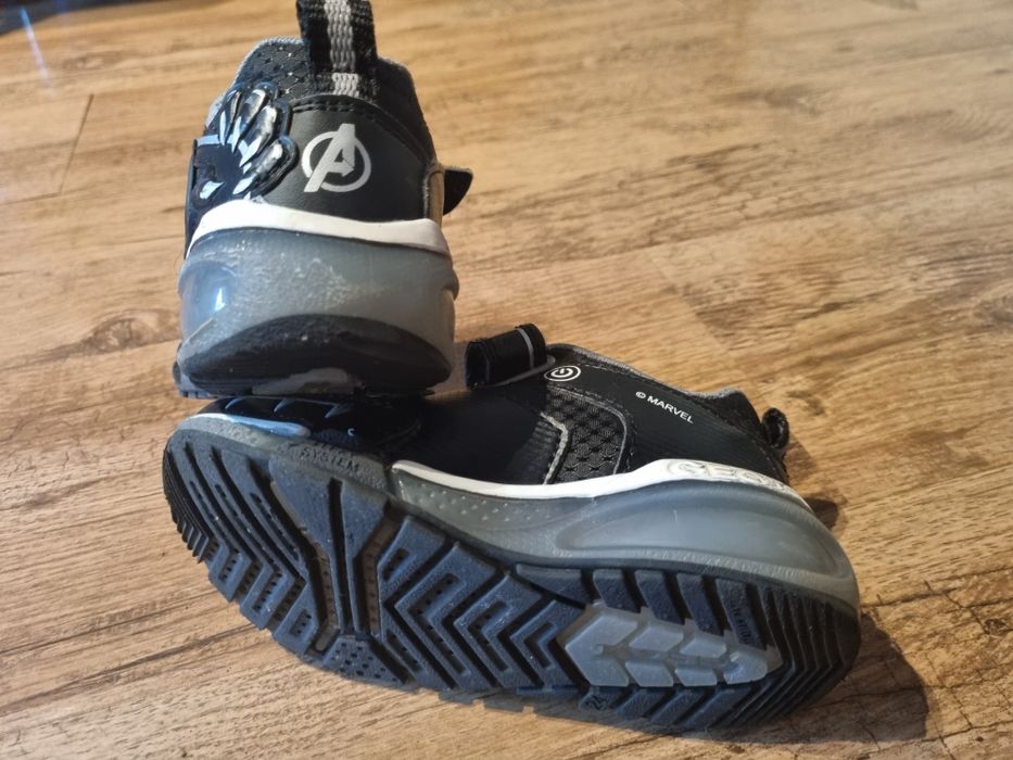 Geox Marvel (Black Panther) pantofi sport cu velcro si lumini