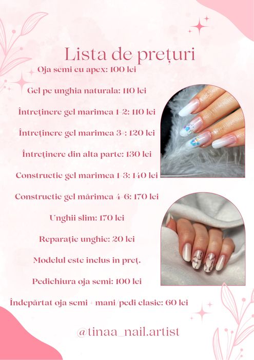 Unghii cu gel/semi cu apex/pedichiura estetica, zona Grand Arena