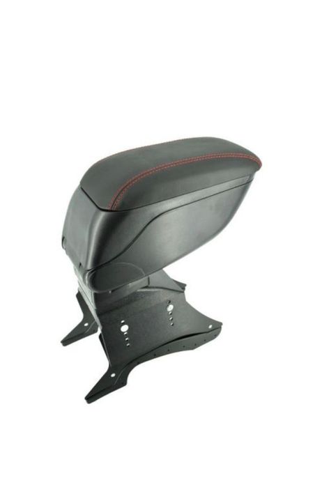 Cotiera auto pt Dacia Logan Sandero neagra + cusatura rosie sau neagra