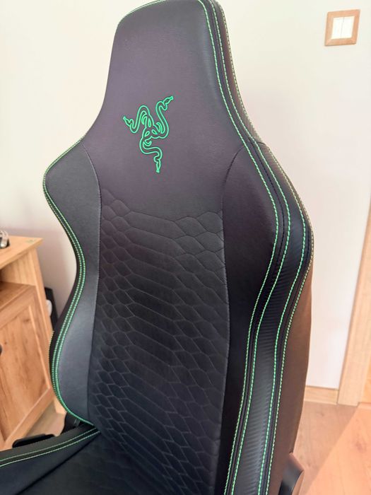 Гейминг стол Razer - Iskur X, черен/зелен