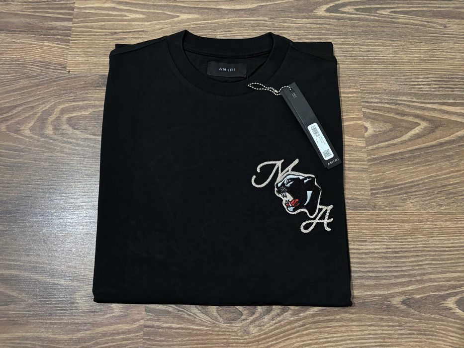 Нов Модел Мъжка тениска Amiri с Бродерия Regular Fit - S M L XL 2XL