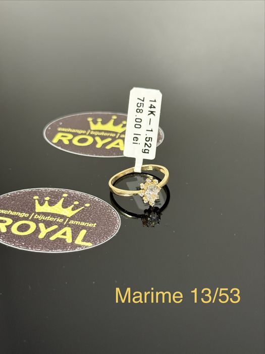 Bijuteria ROYAL : Inel AUR 14K NOU / 1.52 GR