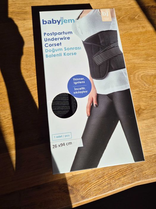 Centura abdominala post-natala reglabila BabyJem Postpartum
